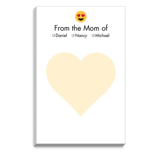 Emoji Heart Eyes Mommy Notepads
